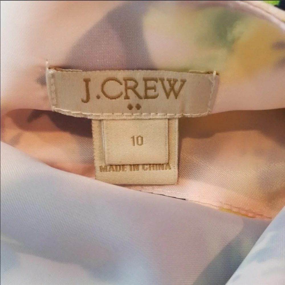 J. Crew Floral Polyester Dress